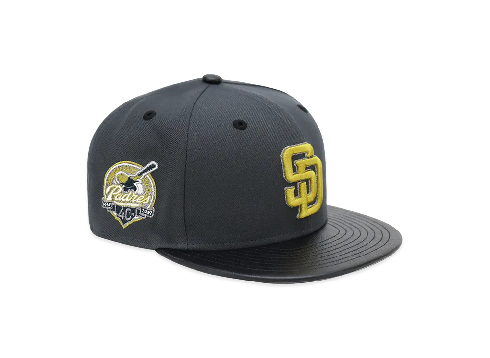 NEW ERA x THE CAP 59Fifty LVSR Series San Diego Padres "Graphite"