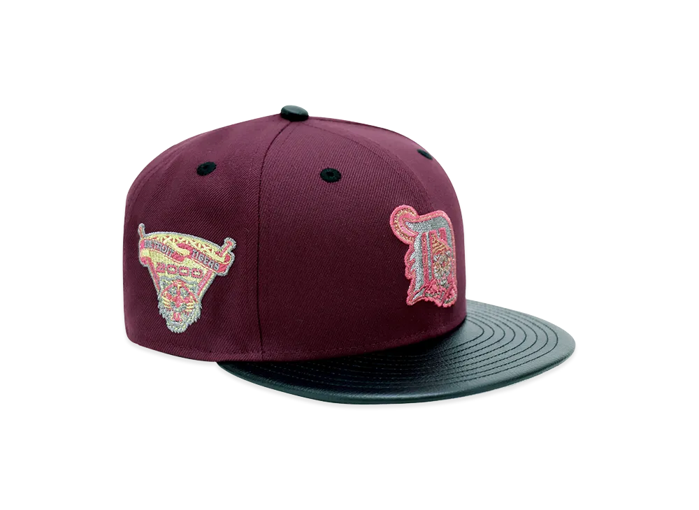 NEW ERA x THE CAP 59Fifty LVSR Series Detroit Tigers "Maroon"