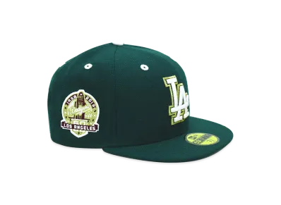 NEW ERA x THE CAP 59Fifty Heritage Gold Los Angeles Dodgers "Dark Green"