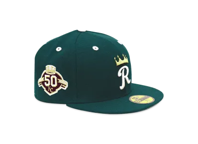 NEW ERA x THE CAP 59Fifty Heritage Gold Kansas City Royals "Dark Green"