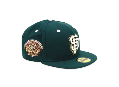 NEW ERA x THE CAP 59Fifty Heritage Gold San Francisco Giants "Dark Green"