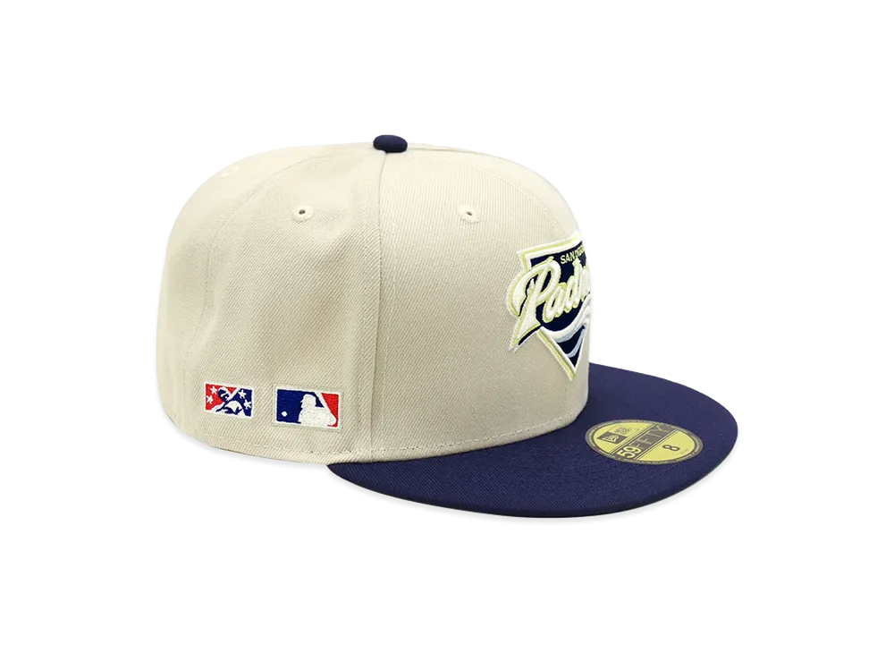NEW ERA x THE CAP 59Fifty Farm Team San Diego Padres "Stone/Light Navy"