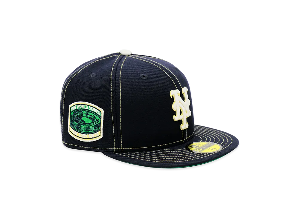 NEW ERA x THE CAP 59Fifty Old Stitch New York Mets "Navy"