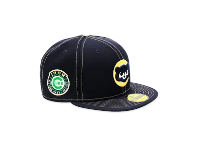 NEW ERA x THE CAP 59Fifty Old Stitch Chicago Cubs "Navy"