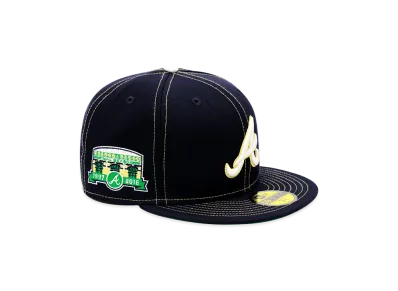 NEW ERA x THE CAP 59Fifty Old Stitch Atlanta Braves "Navy"
