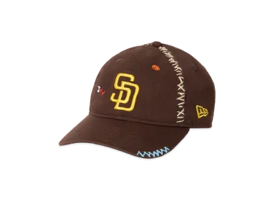 NEW ERA x Sashiko Gals 9Twenty San Diego Padres "Burnt Wood"