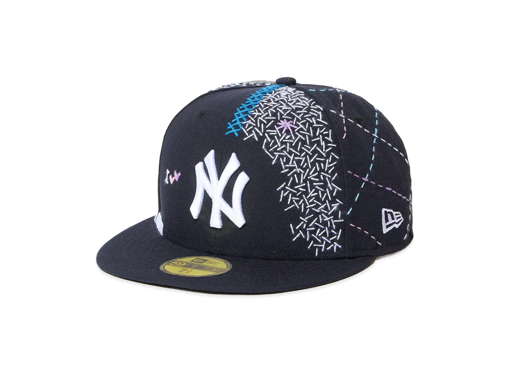 NEW ERA x Sashiko Gals 59Fifty New York Yankees "Navy"