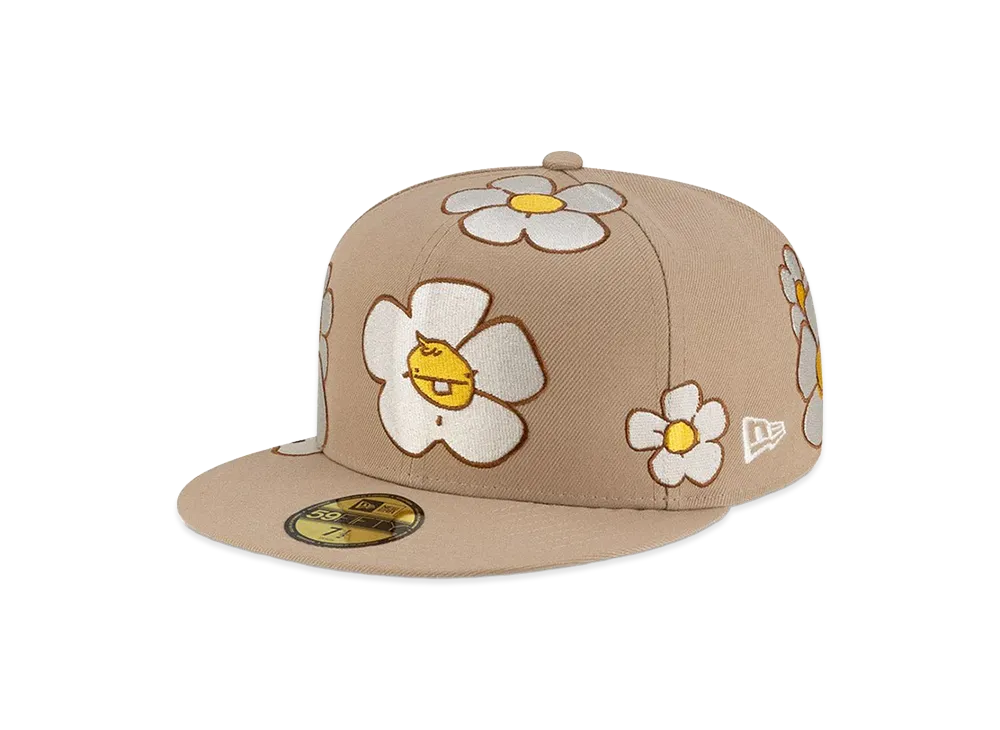 NEW ERA x Rodrigo Roji 59Fifty Flower "Camel"