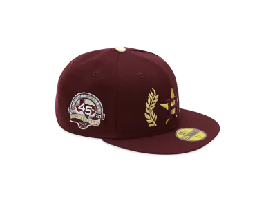 NEW ERA x THE CAP 59Fifty Laurel Wreath Houston Astros "Maroon"