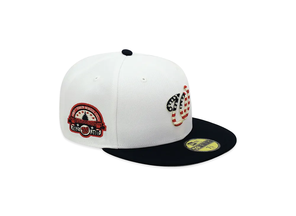 NEW ERA x THE CAP 59Fifty July 4th Washington Nationals "White/Navy"