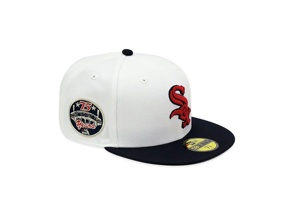 NEW ERA x THE CAP 59Fifty July 4th Chicago White Sox "White/Navy"