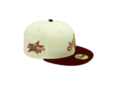NEW ERA x THE CAP 59Fifty ASG Special Collection Atlanta Braves "Chrome White/Maroon"