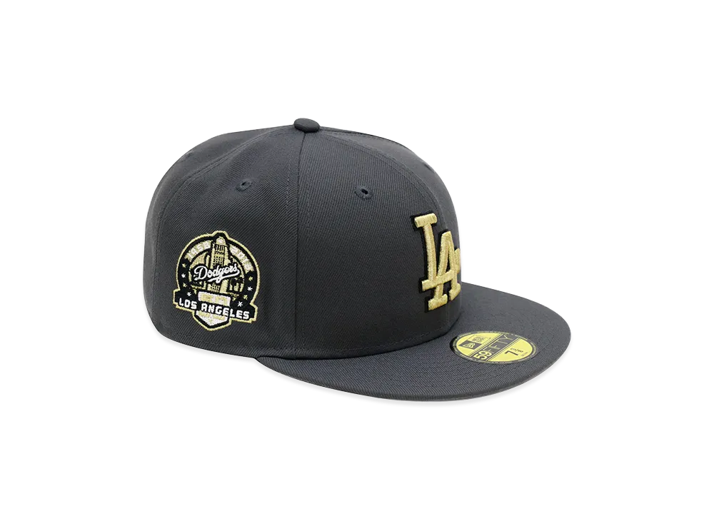 NEW ERA x THE CAP 59Fifty Noir Luxe Los Angeles Dodgers Graphite "Grey"