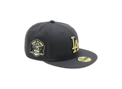 NEW ERA x THE CAP 59Fifty Noir Luxe Los Angeles Dodgers Graphite "Grey"