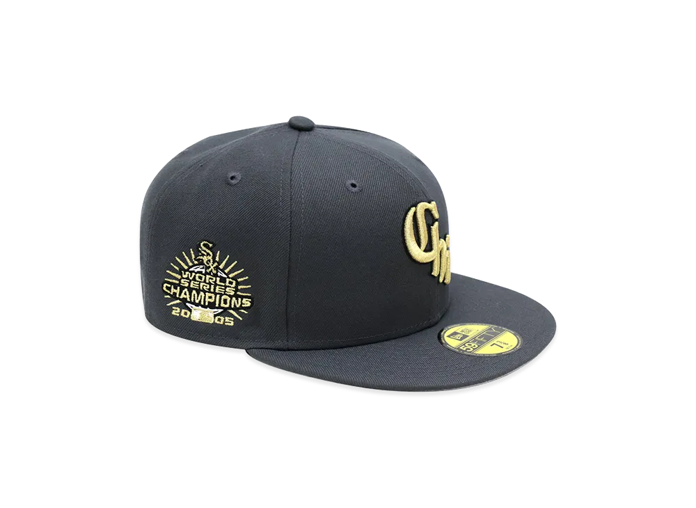 NEW ERA x THE CAP 59Fifty Noir Luxe Chicago White Sox Graphite "Grey"