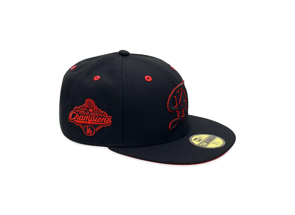NEW ERA x THE CAP 59Fifty Red Devil II Los Angeles Dodgers "Black/Red"