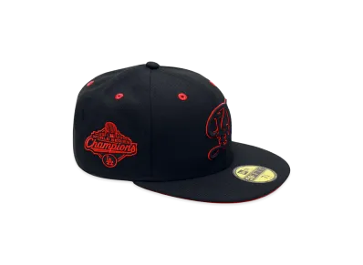 NEW ERA x THE CAP 59Fifty Red Devil II Los Angeles Dodgers "Black/Red"