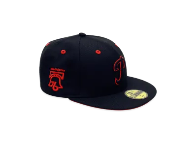 NEW ERA x THE CAP 59Fifty Red Devil II Philadelphia Phillies "Black/Red"