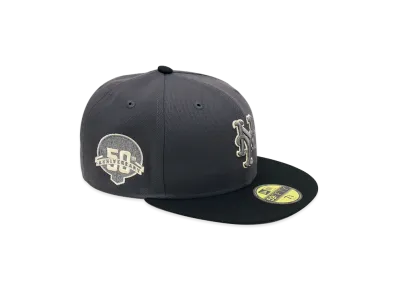 NEW ERA x THE CAP 59Fifty Quick Tip New York Mets "Graphite/Black"