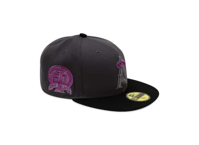 NEW ERA x THE CAP 59Fifty Quick Tip Los Angeles Angels "Graphite/Black"