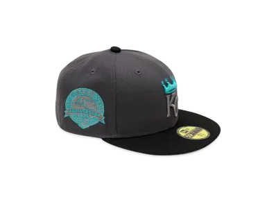NEW ERA x THE CAP 59Fifty Quick Tip Kansas City Royals "Graphite/Black"