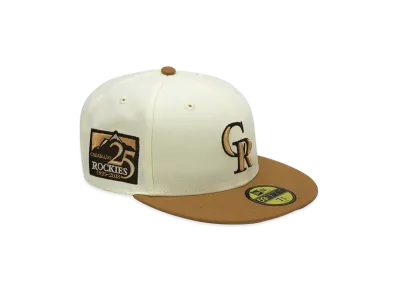 NEW ERA x THE CAP 59Fifty Soft Tropics Colorado Rockies "Chrome White/Wheat"
