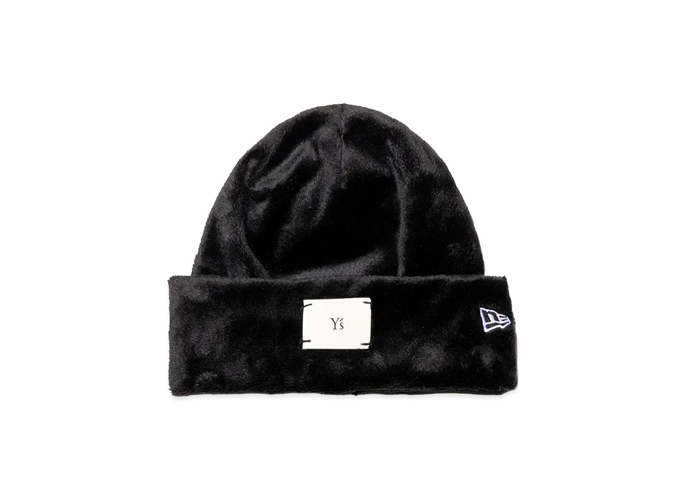 NEW ERA x Y's Basic Cuff Knit FW26 Micro Fur "Black"