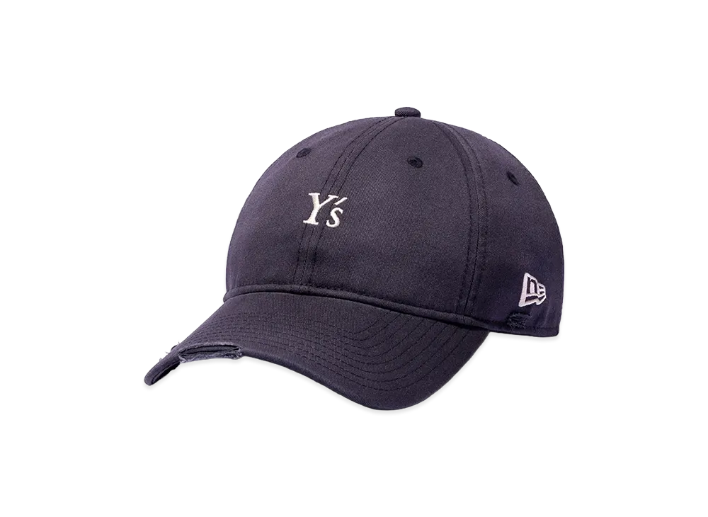 NEW ERA x Y's 9Twenty Long Visor FW26 Damaged "Navy"