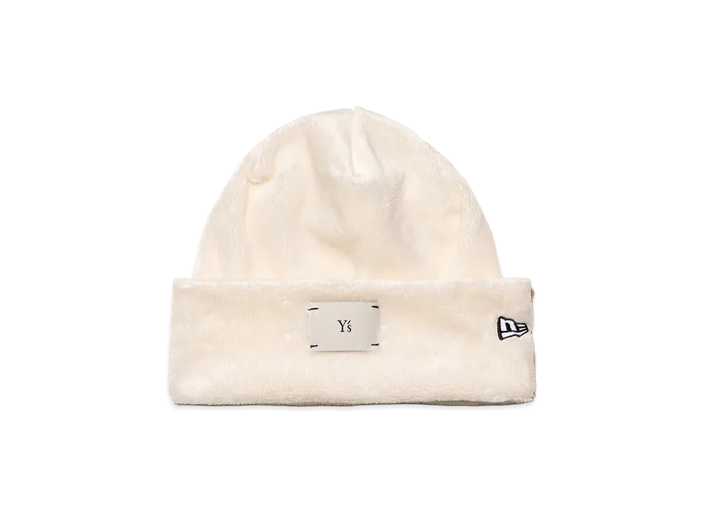 NEW ERA x Y's Basic Cuff Knit FW26 Micro Fur "White"