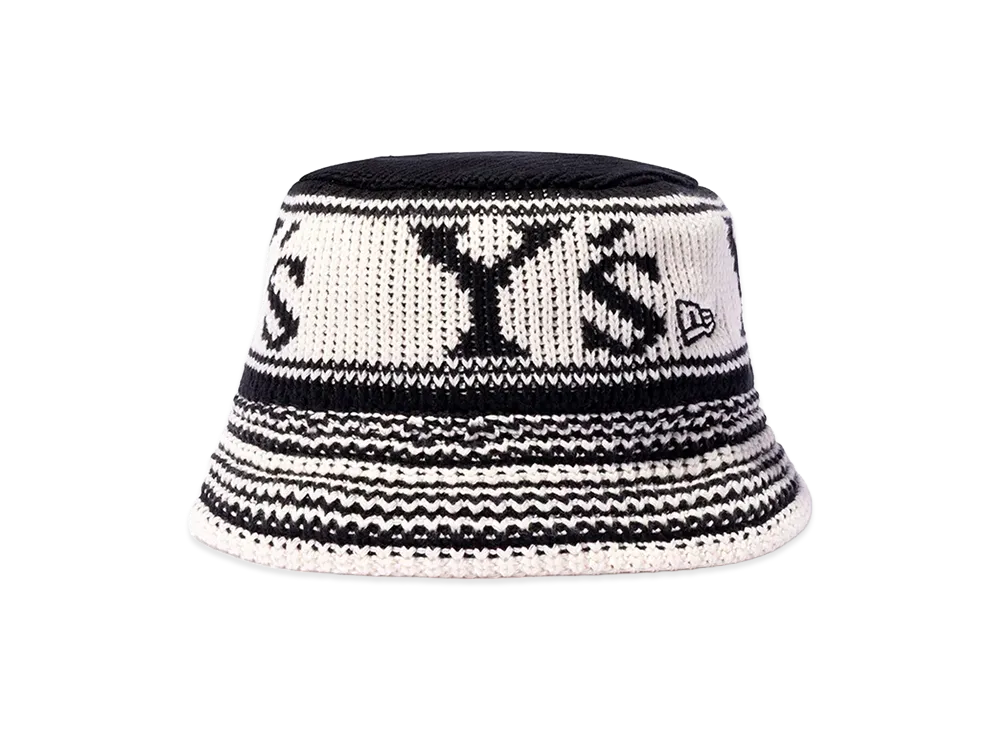 NEW ERA x Y's Knit Bucket FW26 "Chrome/Black"