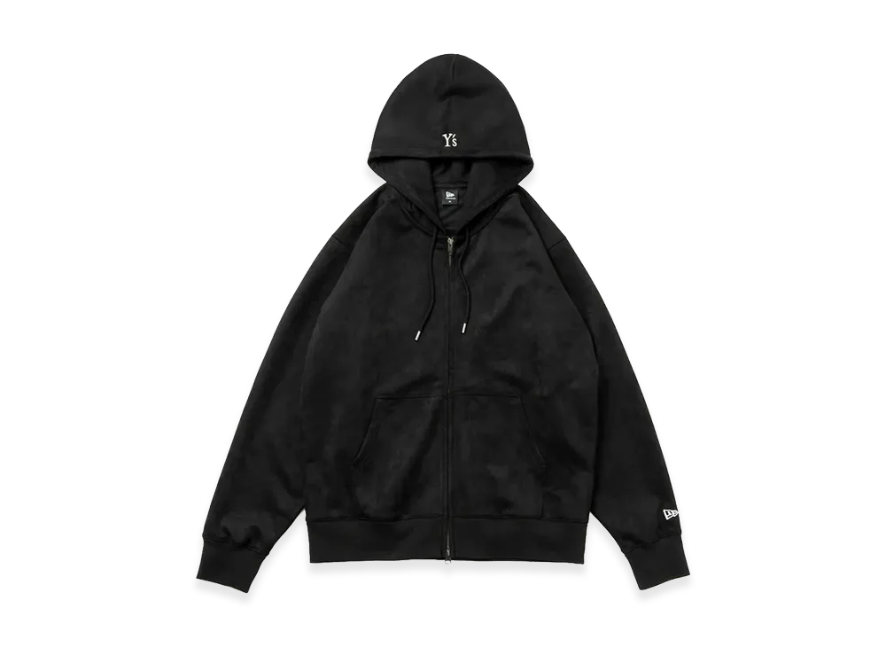 NEW ERA x Y's Poly Suede Full Zip Hoodie FW26 "Black"