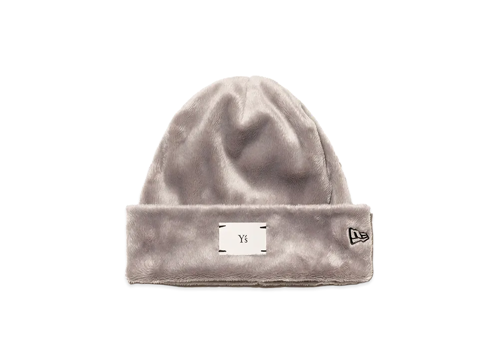 NEW ERA x Y's Basic Cuff Knit FW26 Micro Fur "Gray"