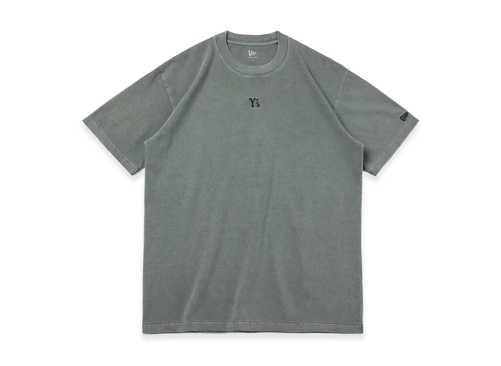 NEW ERA x Y's Short Sleeve Garment Dye Cotton T-Shirt FW26 "Charcoal"