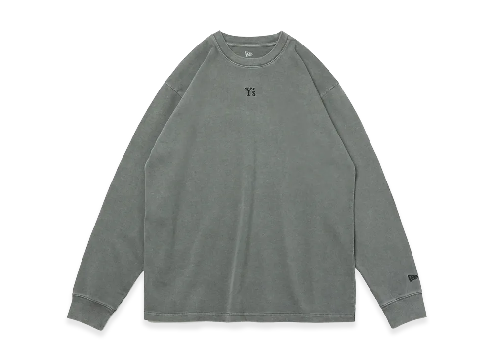 NEW ERA x Y's Long Sleeve Garment Dye Cotton T-Shirt FW26 "Charcoal"