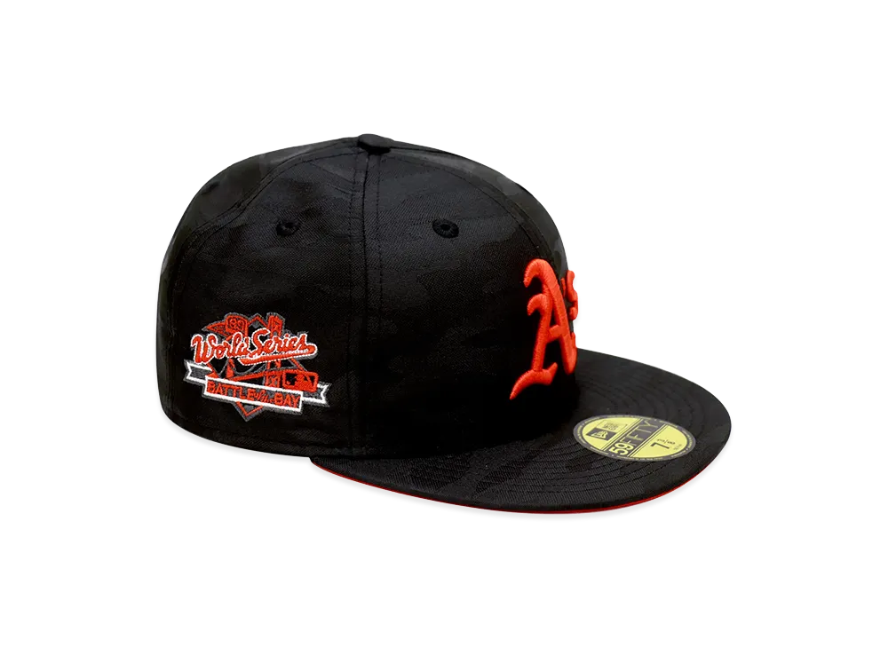 NEW ERA x THE CAP 59Fifty Smokescreen Oakland Athletics "Black Camo"