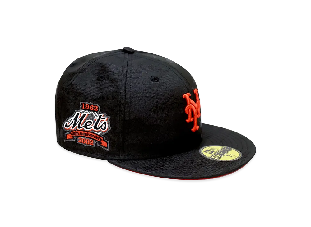 NEW ERA x THE CAP 59Fifty Smokescreen New York Mets "Black Camo"