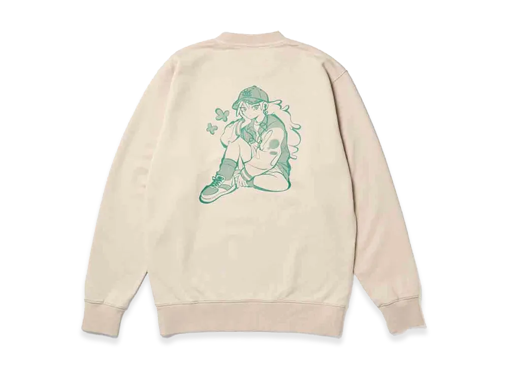 NEW ERA x Illustrators Collection Sweat Crewneck Pullover Uzuta "Stone"