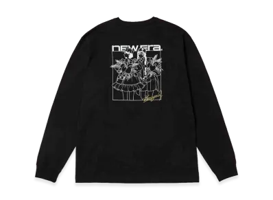 NEW ERA x Illustrators Collection L/S Washed Cotton T-Shirt Akira Komayama "Black"