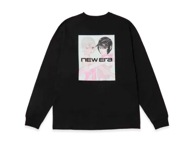 NEW ERA x Illustrators Collection L/S Washed Cotton T-Shirt Tamimoon "Black"