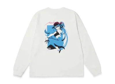 NEW ERA x Illustrators Collection L/S Washed Cotton T-Shirt Marina Manode "Off White"