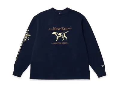 NEW ERA OUTDOOR x Takayuki Ohashi L/S Waffle T-Shirt Dog "Navy"
