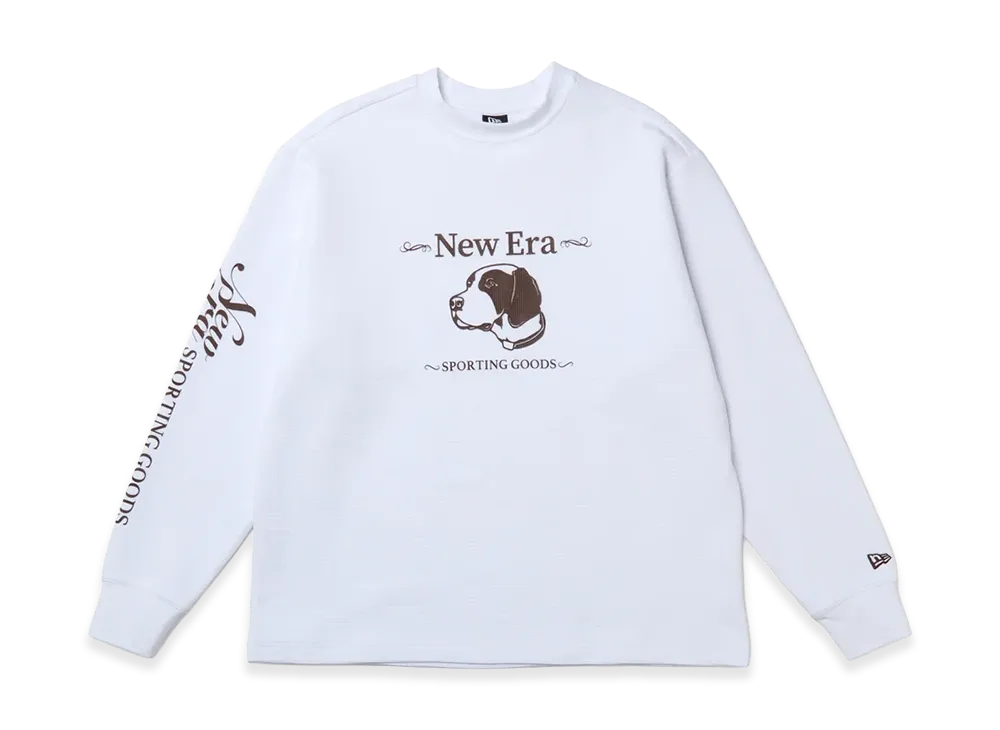 NEW ERA OUTDOOR x Takayuki Ohashi L/S Waffle T-Shirt Dog "White"