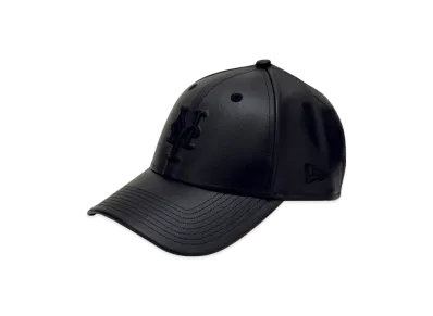 NEW ERA x THE CAP 9Forty Refined Leather II New York Mets "Black"