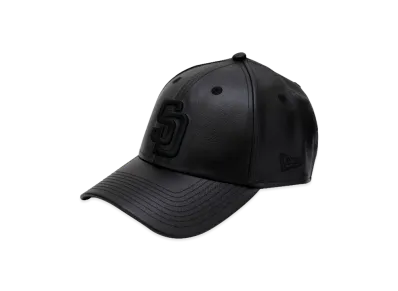 NEW ERA x THE CAP 9Forty Refined Leather II San Diego Padres "Black"