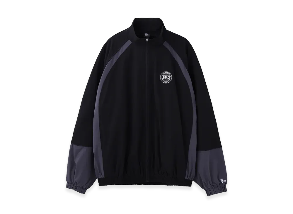 NEW ERA The Legacy Club Academy Oversized Piping Track Jacket "Black/Gray"