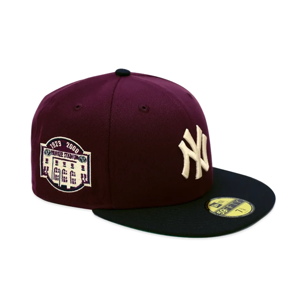 NEW ERA x THE CAP 59Fifty Traditional Crew New York Yankees Maroon "Red"