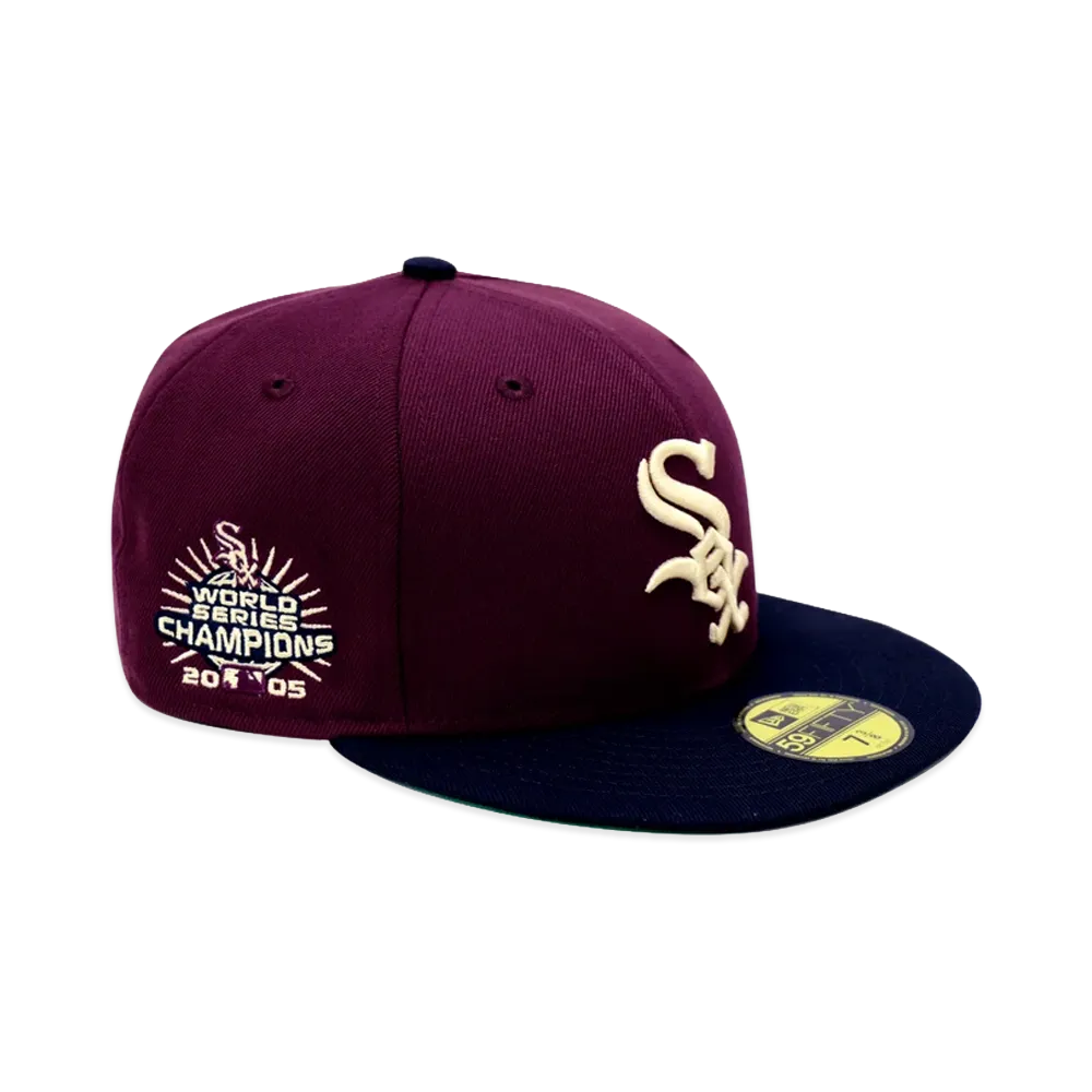 NEW ERA x THE CAP 59Fifty Traditional Crew Chicago White Sox Maroon "Red"