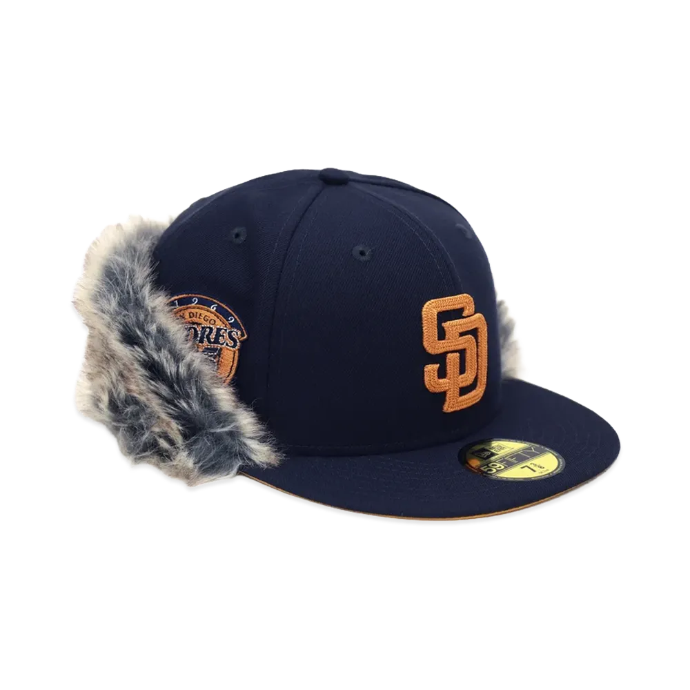 NEW ERA x THE CAP 59Fifty Flip Down High Shift San Diego Padres "Navy Blue"