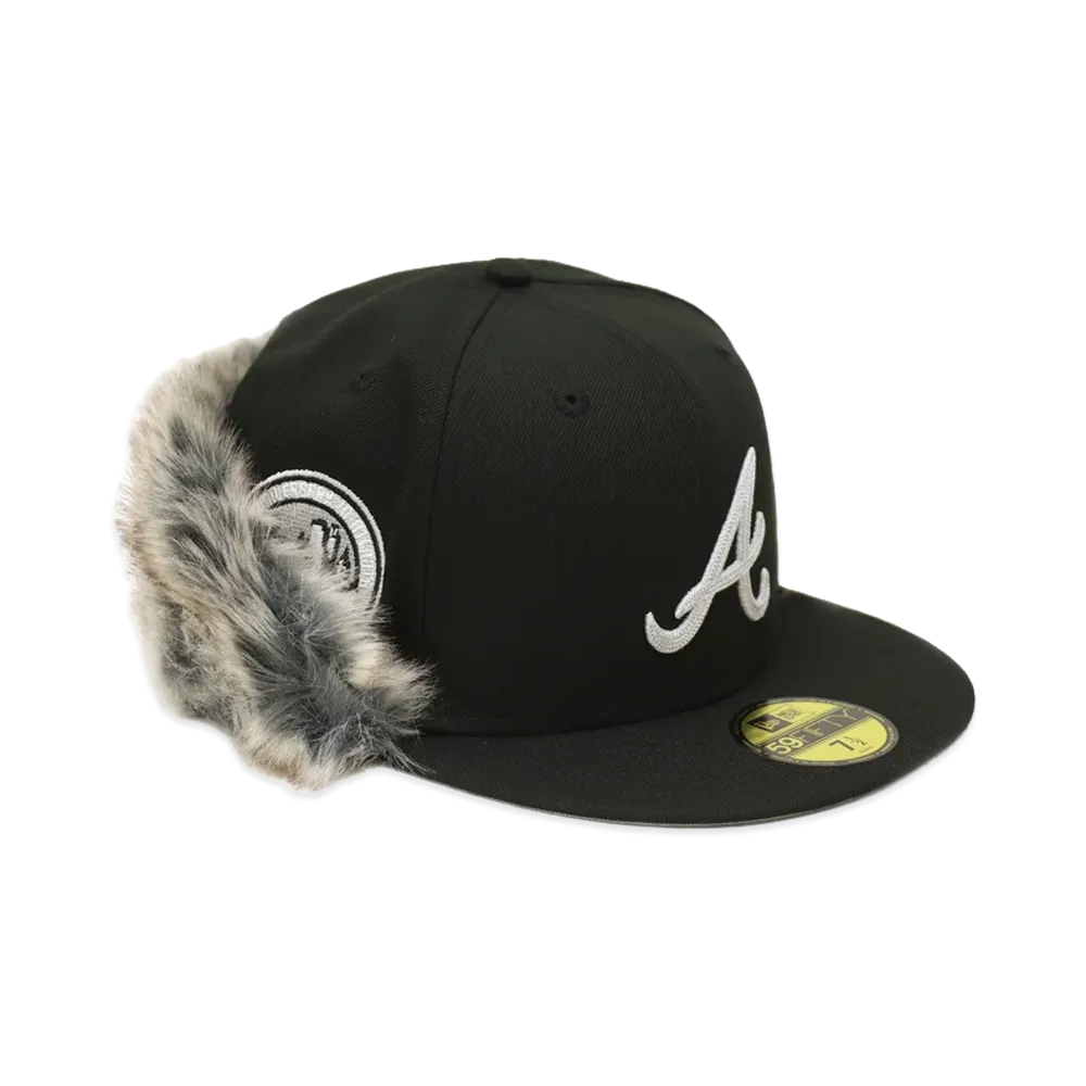 NEW ERA x THE CAP 59Fifty Flip Down High Shift Atlanta Braves "Black"