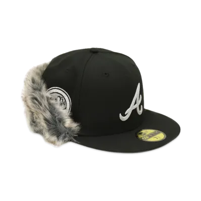 NEW ERA x THE CAP 59Fifty Flip Down High Shift Atlanta Braves "Black"